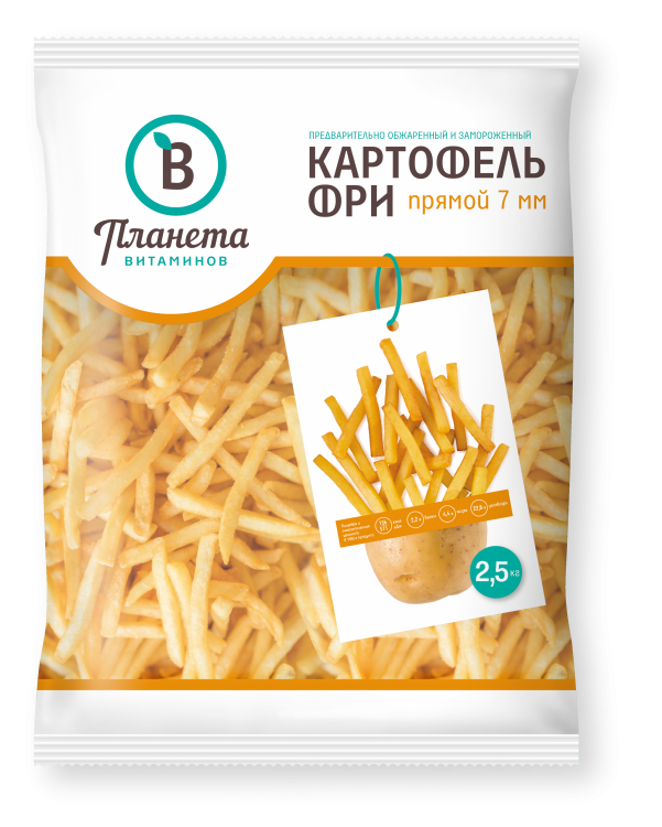 Картофель фри прямой 7мм