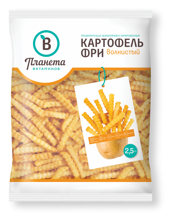 Картофель фри волнистый 