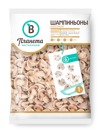 Шампиньоны резаные  