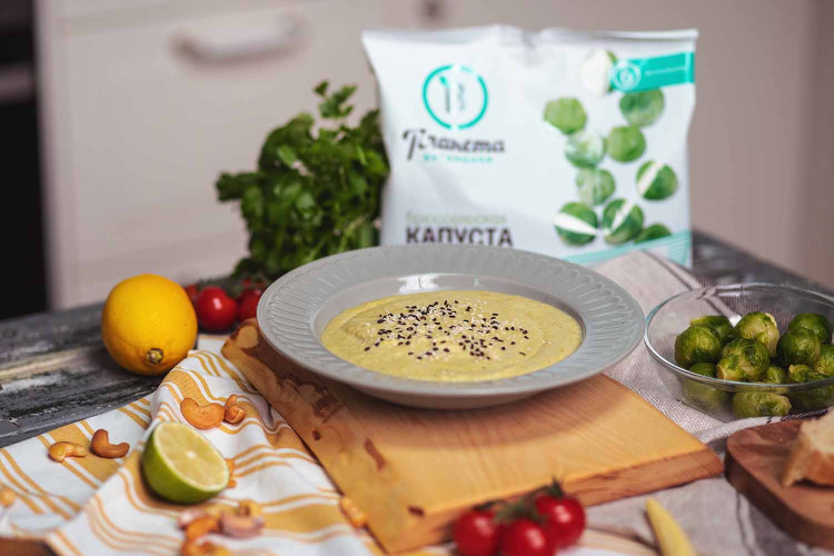 Суп-пюре с брюссельской капустой