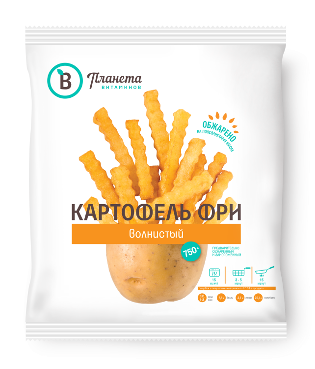 Картофель фри волнистый  