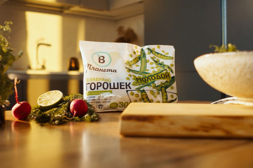 Салат из горошка с фетой
